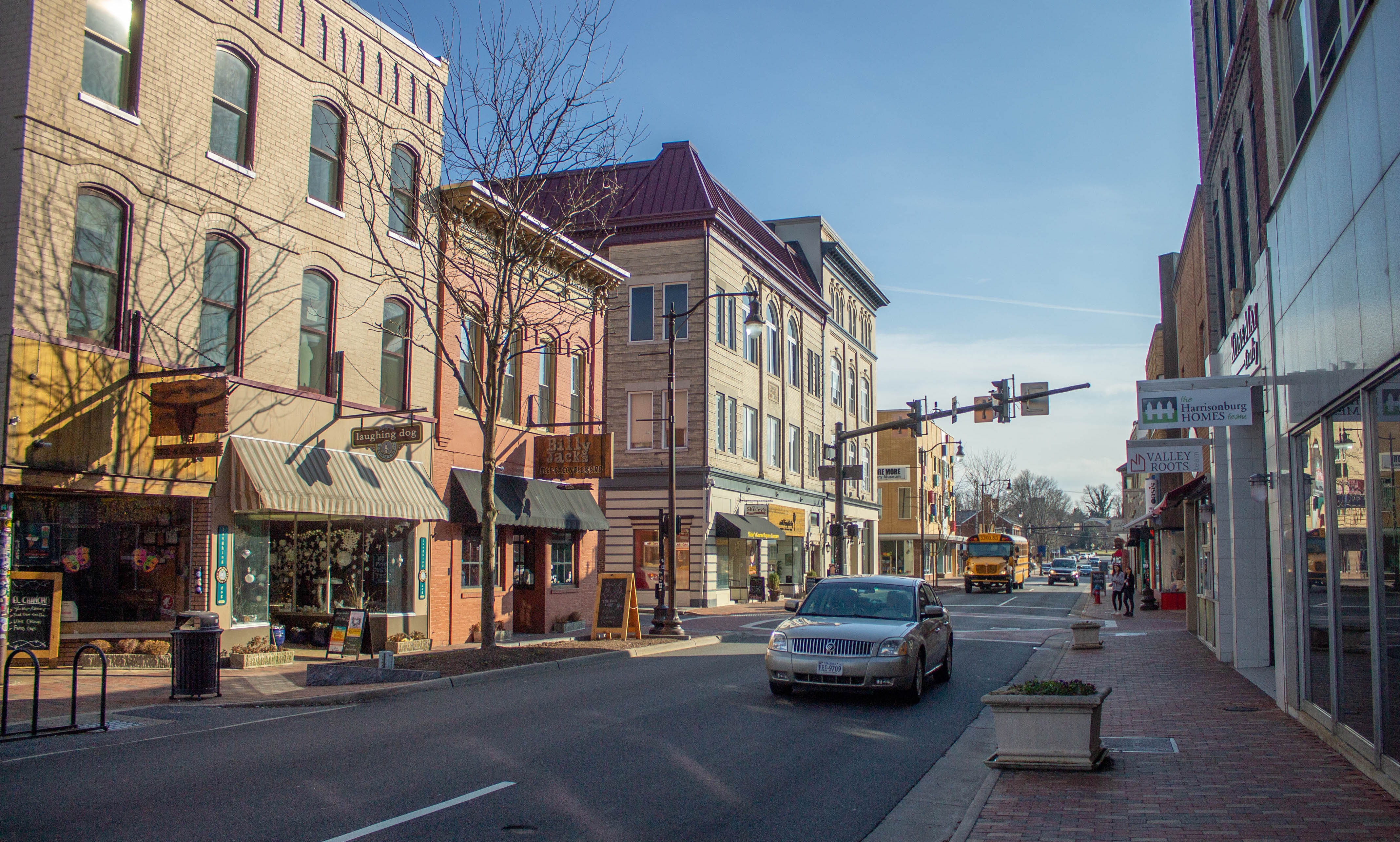 view of South Main Street looking away from downtown