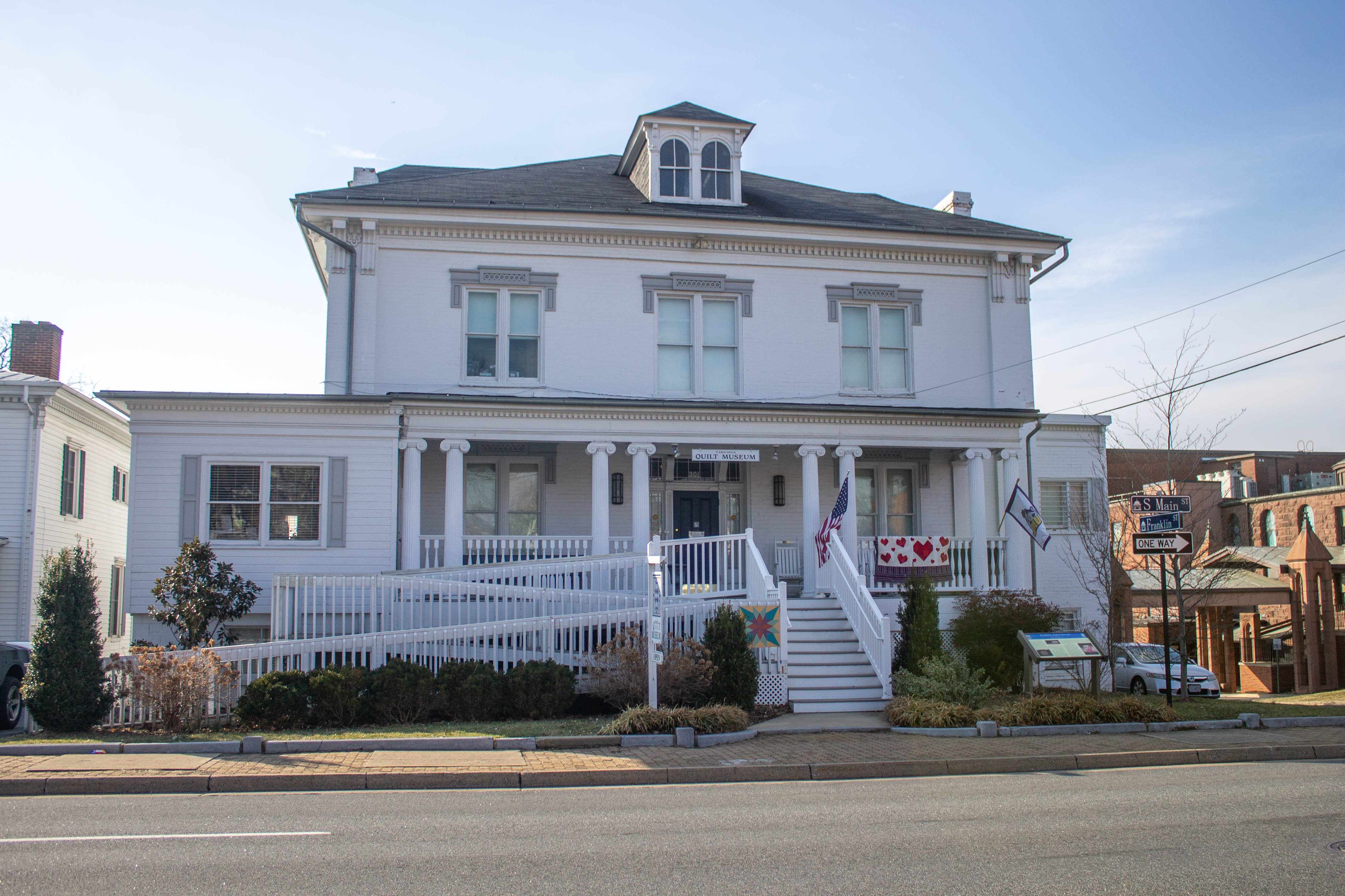 the historic Quilt Museum from S. Main Street