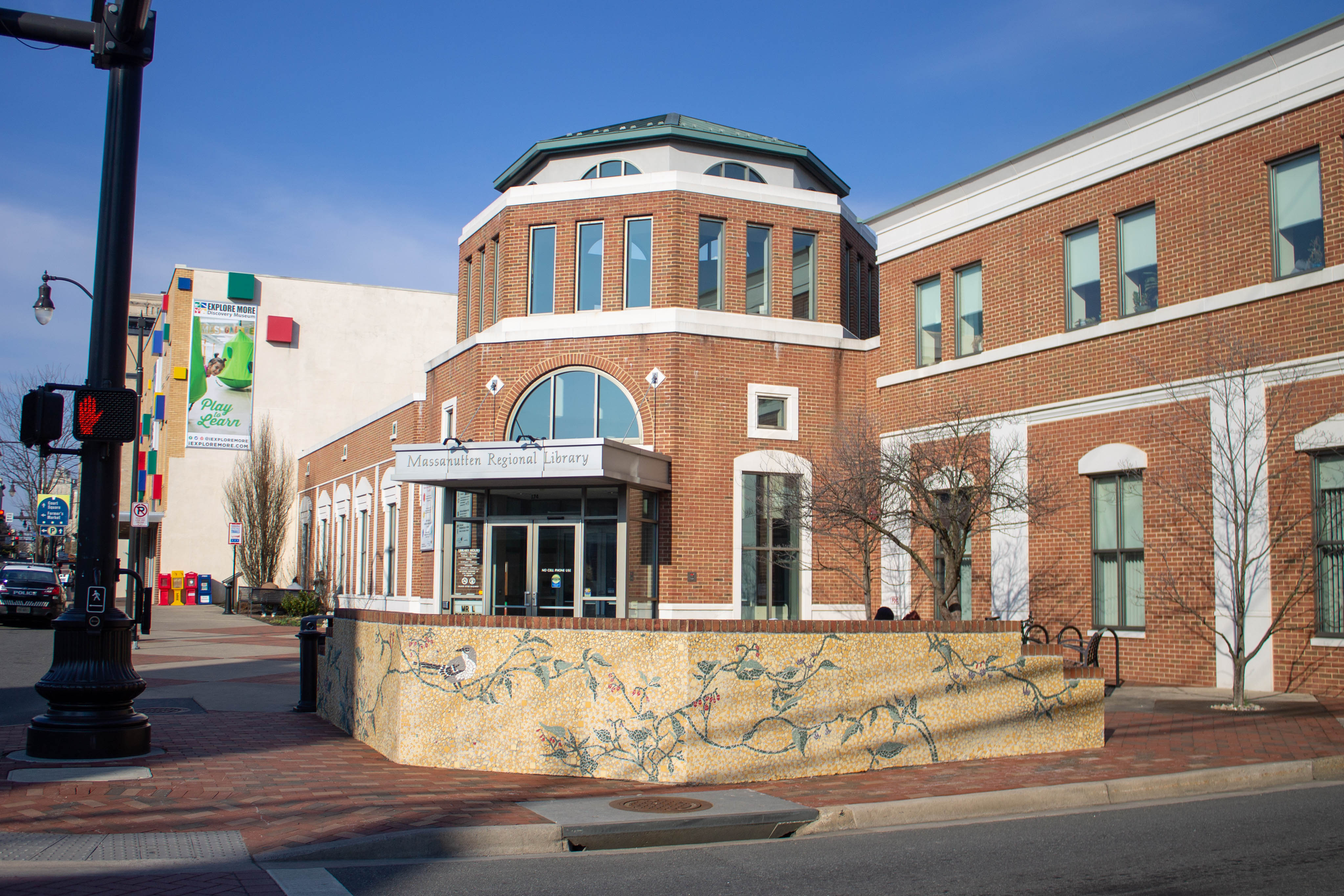the Massanutten Regional Library from S. Main Street